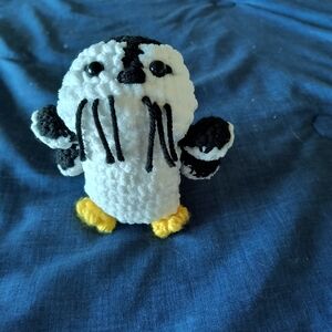 Plush Penguin Toy - Black and White